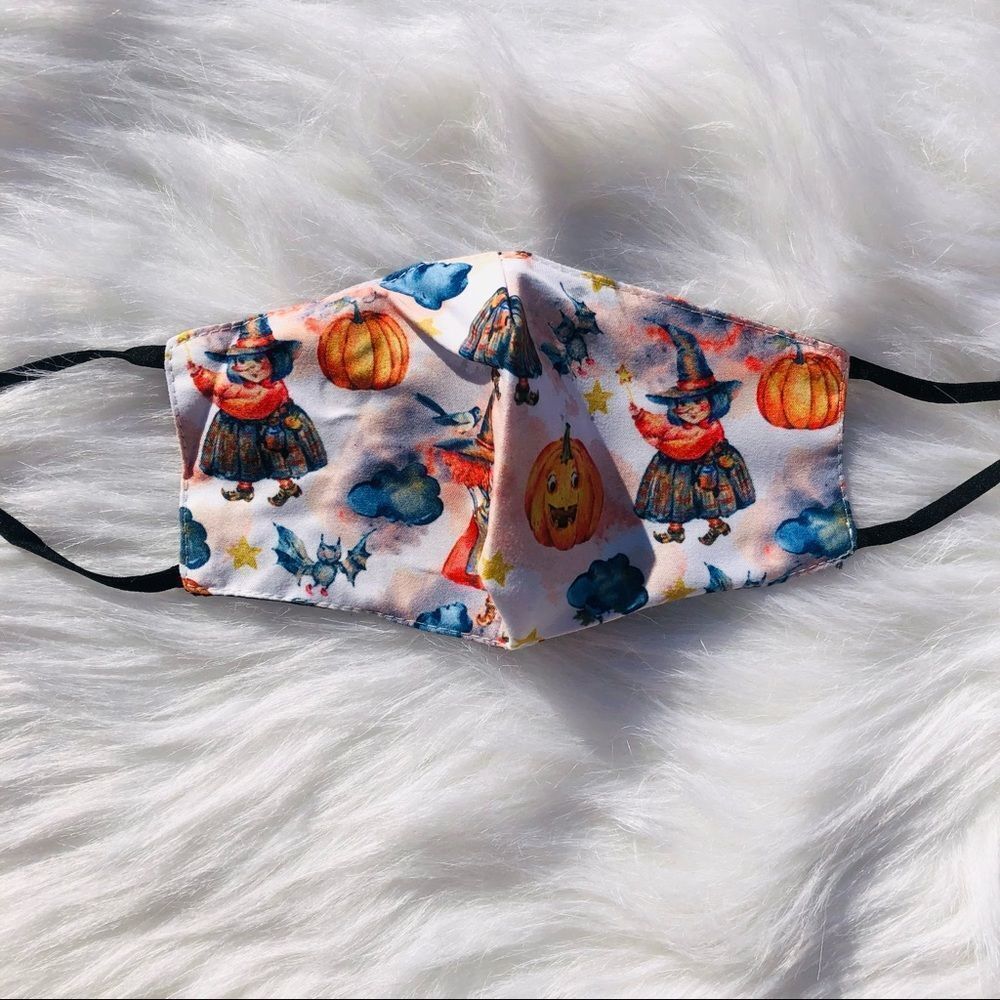 Brand New Halloween Kids Face Mask One Size Adjustable Strap (KIDS MASK)